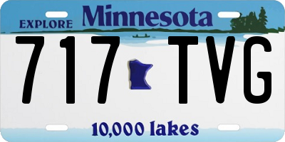 MN license plate 717TVG