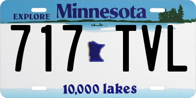 MN license plate 717TVL