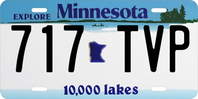 MN license plate 717TVP