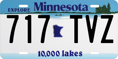 MN license plate 717TVZ