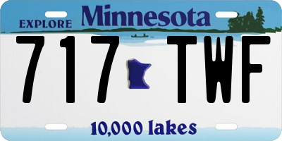 MN license plate 717TWF