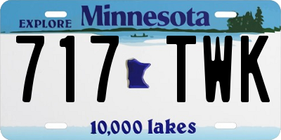 MN license plate 717TWK