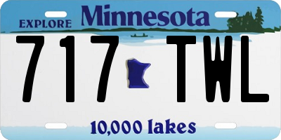 MN license plate 717TWL