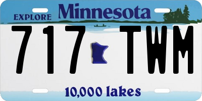MN license plate 717TWM