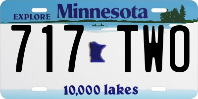 MN license plate 717TWO