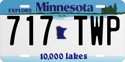MN license plate 717TWP