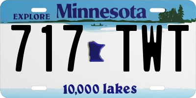 MN license plate 717TWT