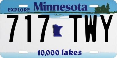 MN license plate 717TWY