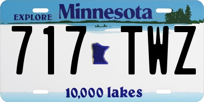 MN license plate 717TWZ