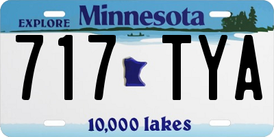 MN license plate 717TYA