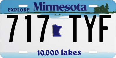 MN license plate 717TYF