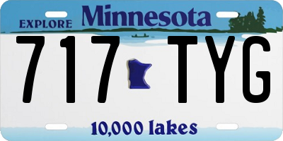 MN license plate 717TYG