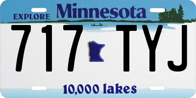 MN license plate 717TYJ