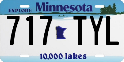 MN license plate 717TYL