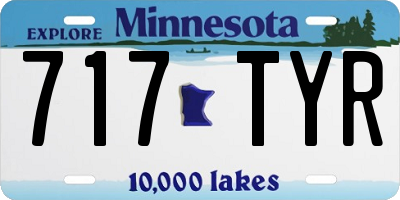 MN license plate 717TYR