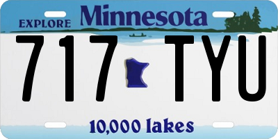 MN license plate 717TYU