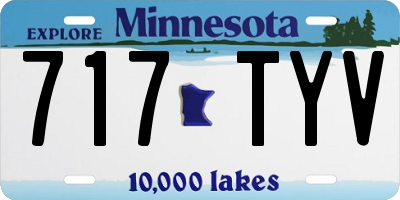 MN license plate 717TYV