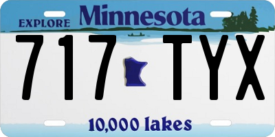 MN license plate 717TYX