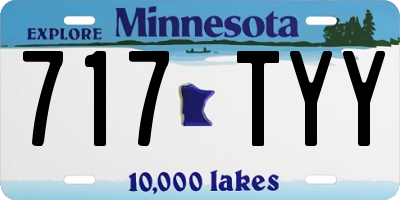 MN license plate 717TYY