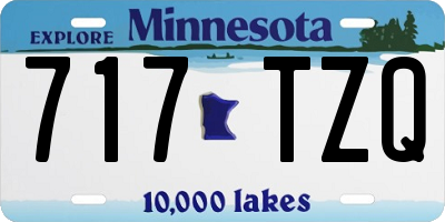 MN license plate 717TZQ