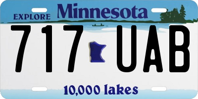 MN license plate 717UAB
