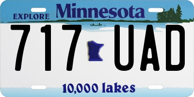 MN license plate 717UAD