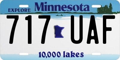 MN license plate 717UAF