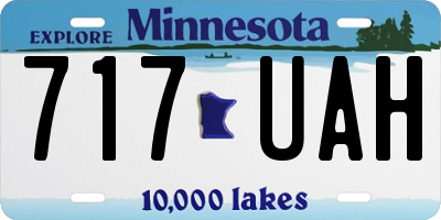 MN license plate 717UAH
