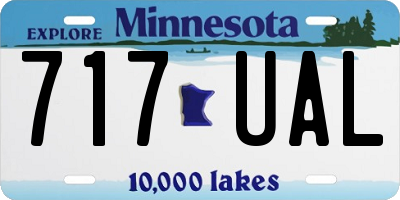 MN license plate 717UAL