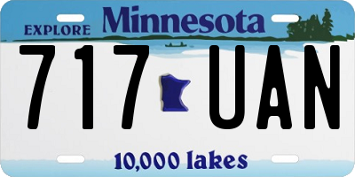 MN license plate 717UAN