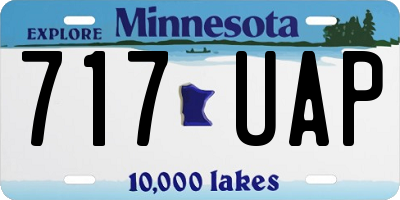 MN license plate 717UAP