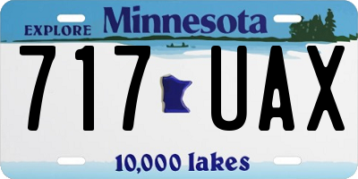 MN license plate 717UAX