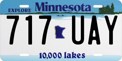 MN license plate 717UAY