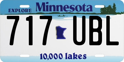 MN license plate 717UBL