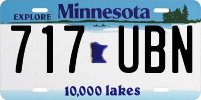 MN license plate 717UBN