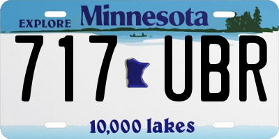 MN license plate 717UBR