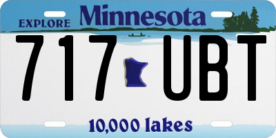 MN license plate 717UBT