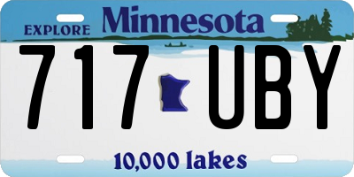 MN license plate 717UBY
