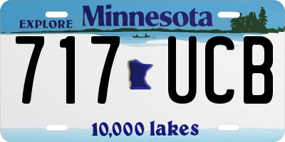 MN license plate 717UCB