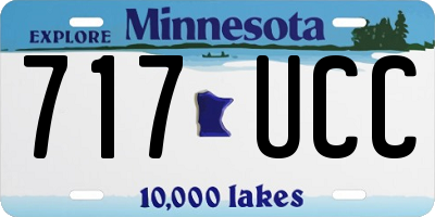 MN license plate 717UCC