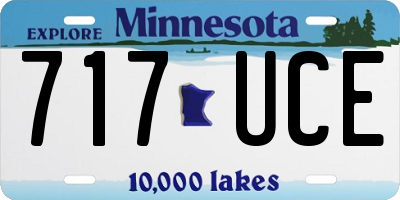 MN license plate 717UCE