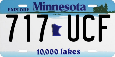 MN license plate 717UCF