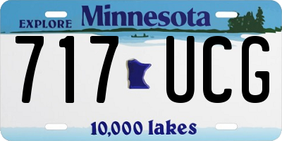 MN license plate 717UCG