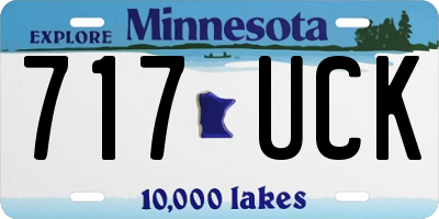 MN license plate 717UCK