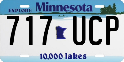 MN license plate 717UCP