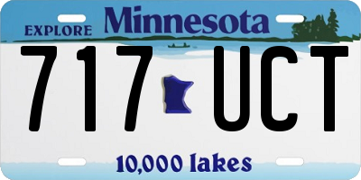 MN license plate 717UCT