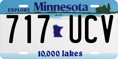 MN license plate 717UCV