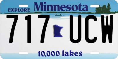 MN license plate 717UCW