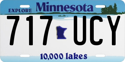 MN license plate 717UCY