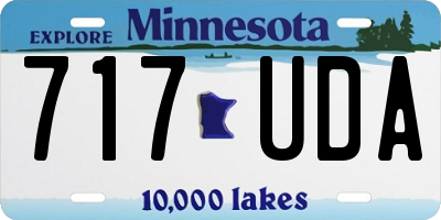 MN license plate 717UDA